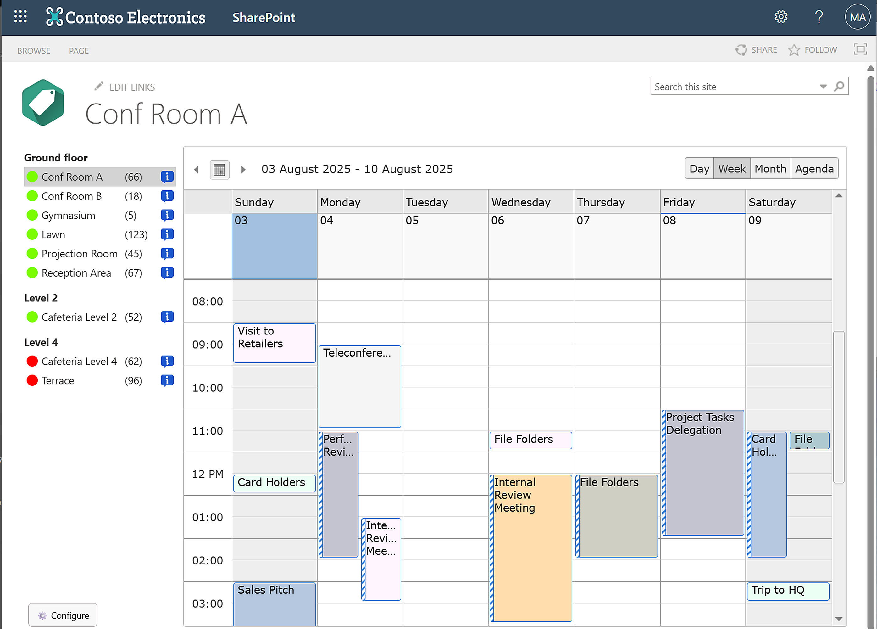 Calendar Browser Screenshot